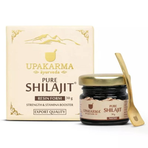 Upakarma Ayurveda Pure Shilajit Resin Form Strength & Stamina Booster (30g)