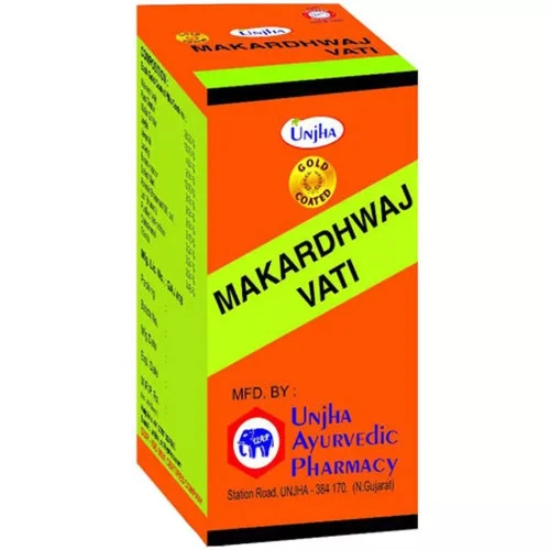 Unjha Makardhwaj Vati (Gold Coated) (30 Tablets)