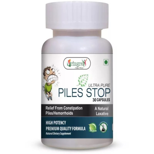 Vringra Piles Free  Capsules - Piles Stops  Capsules For Men & Women (30 Capsules)