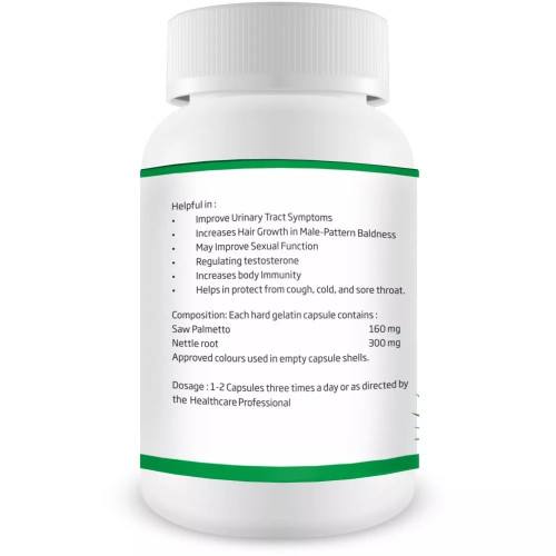 Bhumija Saw Palmetto With Nettle Root  Capsulesule (60cap)