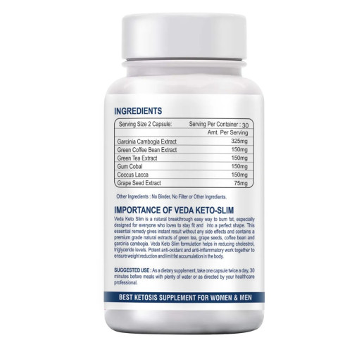 Vedapure Naturals Keto Slim  Capsulesule (60 Capsules)