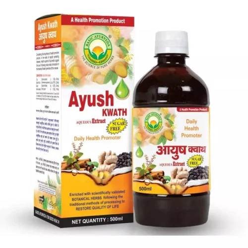 Basic Ayurveda Ayush Kwath Liquid Sugar Free (500ml)