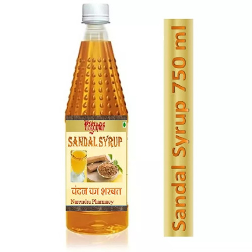 Yugantar Sandal Syrup With Silver Leaves (750ml)