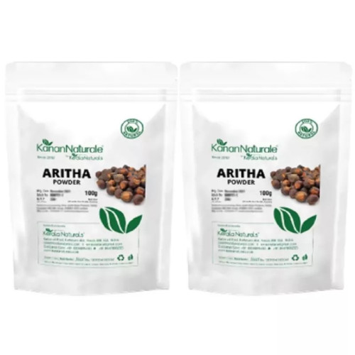 Kerala Naturals Aritha Powder (Soapnut Powder) (100g, Pack of 2)