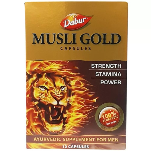 Dabur Musli Gold  Capsules (10 Capsules, Pack of 2)