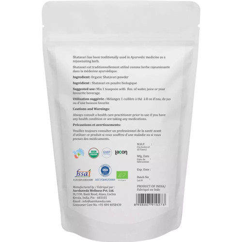 Aarshaveda Shatavari Powder Organic (200g)