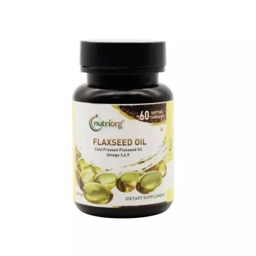 Nutriorg Flaxseed Oil Soft Gel  Capsulesule (60 Capsules)
