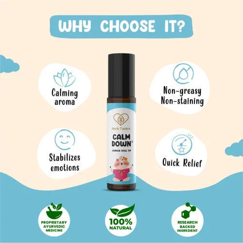 Herb Tantra Calm Down Junior Roll On For Kids (9ml)