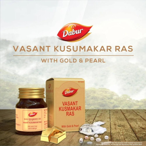 Dabur Vasant Kusumakar Ras (100 Tablets)
