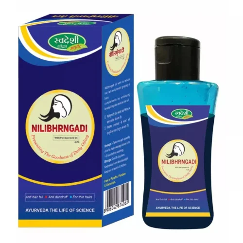 Swadeshi Ayurved Nilibhrngadi Pure Ayurvedic Oil (100ml)