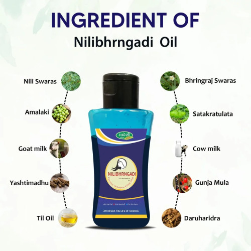 Swadeshi Ayurved Nilibhrngadi Pure Ayurvedic Oil (100ml)