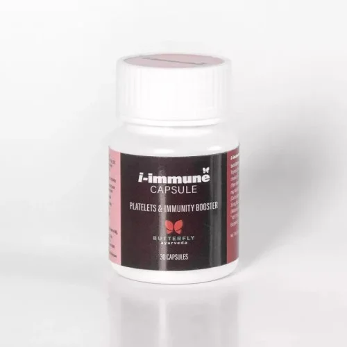 Butterfly Ayurveda I-Immune  Capsules (Platelets and Immunity Booster) (30 Capsules)
