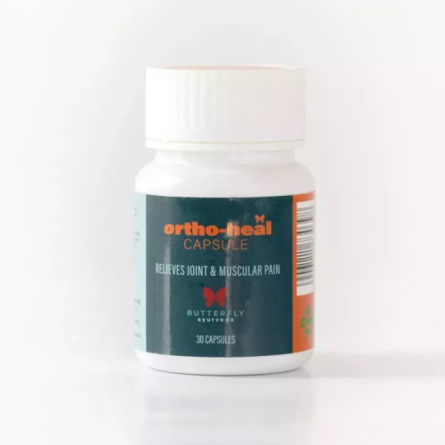 Butterfly Ayurveda OrthoHeal  Capsules (Relieves Muscular & Joints Pain) (30 Capsules)
