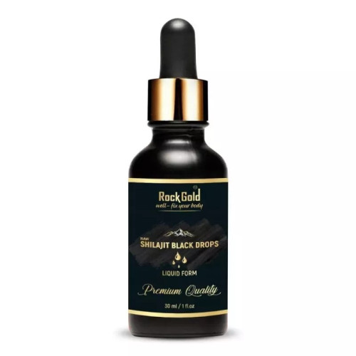Rock Gold Pure Ayurvedic Raw Shilajit/Shilajeet Liquid (30ml)