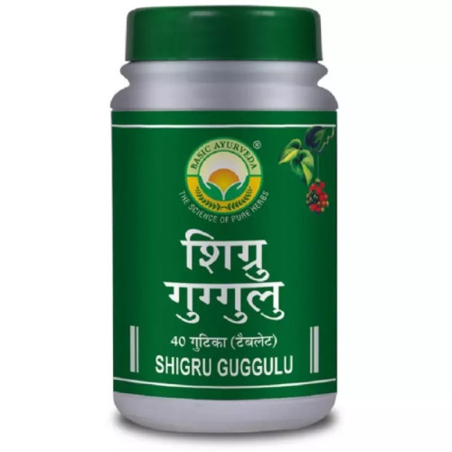Basic Ayurveda Shigru Guggulu  Tablet (40 Tablets)