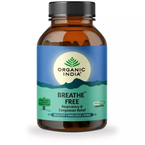 Organic India Breathe Free  Capsules (180 Capsules)