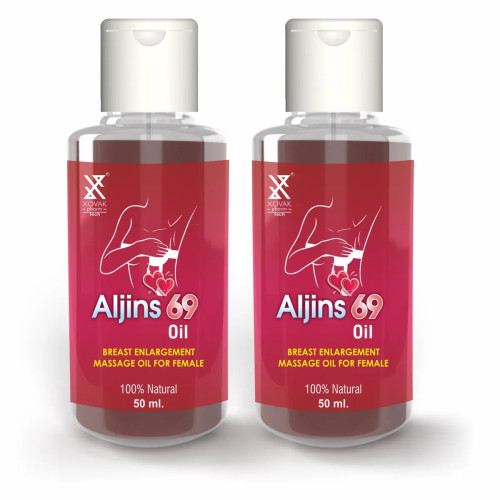Xovak Pharma Tech Aljins 69 Oil For Female Breast Massage Oil (50ml, Pack of 2)