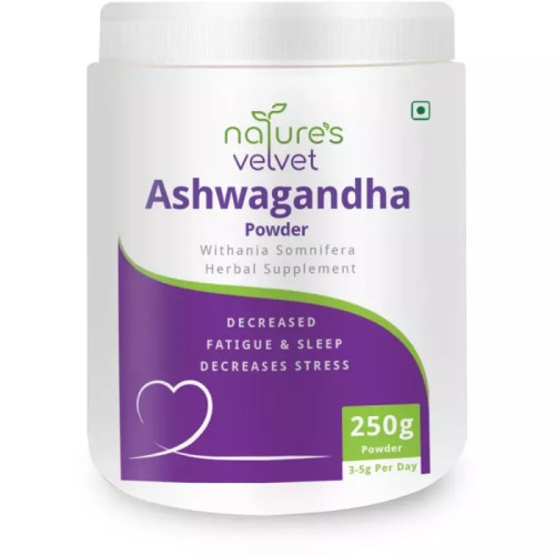Natures Velvet Ashwagandha Powder Withania Somnifera (250g)