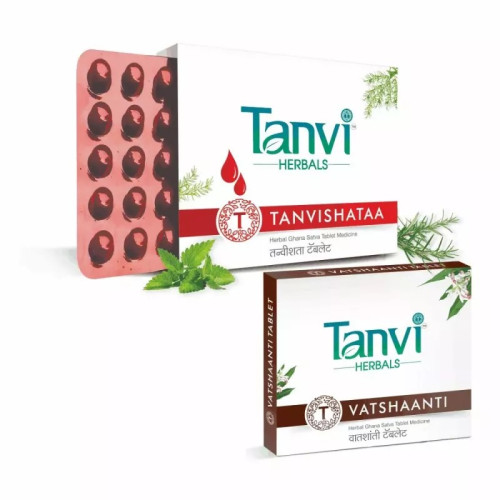 Tanvi Herbals Tanvishataa + Vatshaanti  Tablet (Each 30 Tablet) (1Pack)