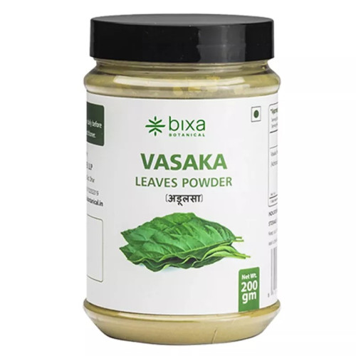 Bixa Botanical Vasaka Leaves Powder Adhatoda Vasaka (200g)