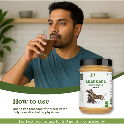Bixa Botanical Akarkara Root Powder Anacyclus Pyrethrum (200g)