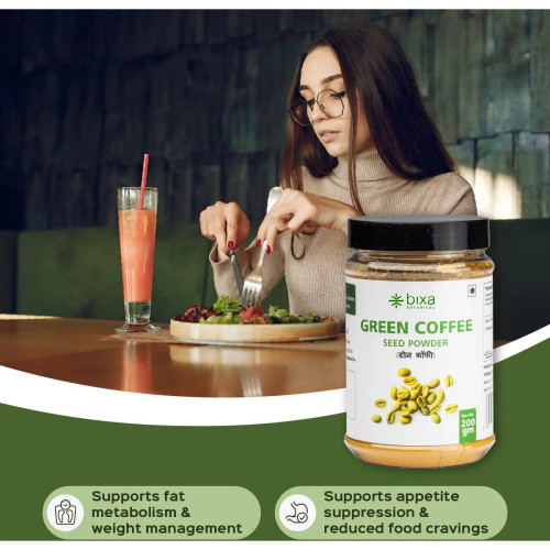 Bixa Botanical Green Coffee Beans Powder Coffea Robusta (200g)