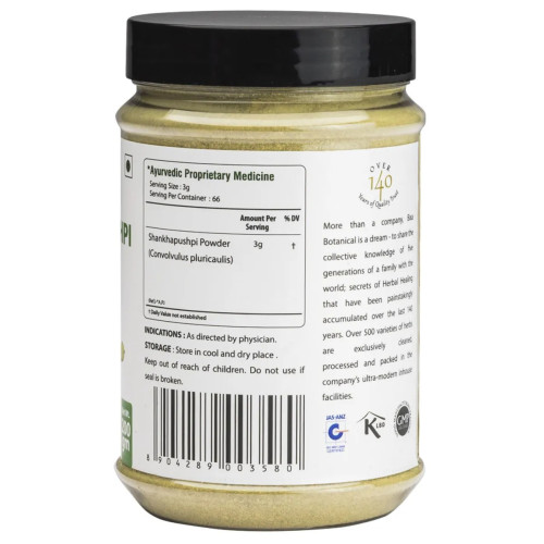 Bixa Botanical Shankhapushpi Herb Powder Convolvulus Pluricaulis (200g)