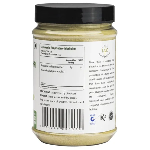 Bixa Botanical Shankhapushpi Herb Powder Convolvulus Pluricaulis (200g)