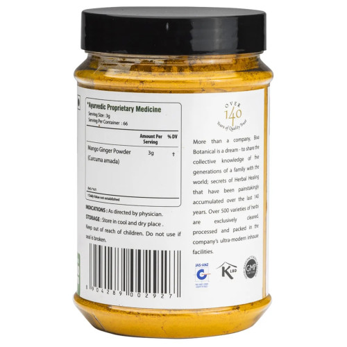 Bixa Botanical Ambehaldi Powder Curcuma Amada (200g)