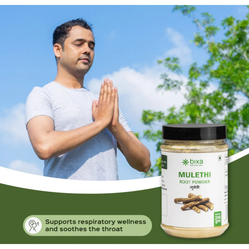 Bixa Botanical Mulethi Root Powder Glycyrrhiza Glabra (200g)