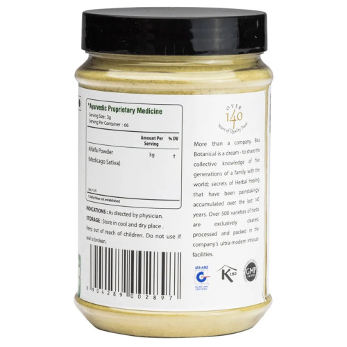 Bixa Botanical Alfalfa Herb Powder Medicago Sativa (200g)