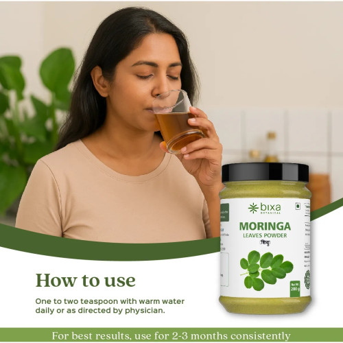 Bixa Botanical Moringa Leaves Powder Moringa Oleifera (200g)