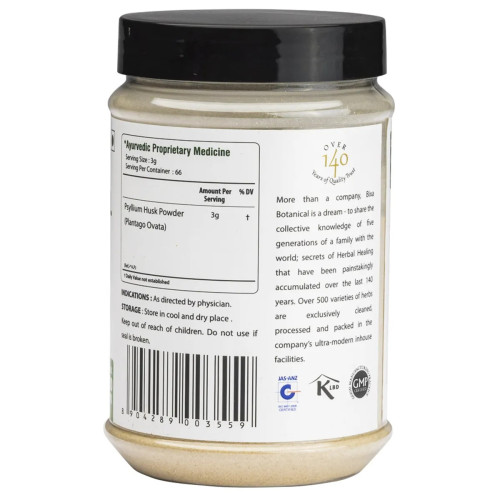 Bixa Botanical Sat Isabgol Powder Plantago Ovata (200g)