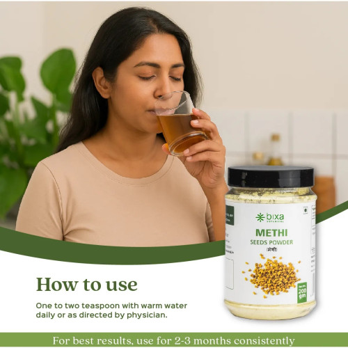 Bixa Botanical Methi Powder Trigonella Foenum-Graecum (200g)