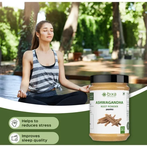 Bixa Botanical Ashwagandha Root Powder Withania Somnifera (200g)