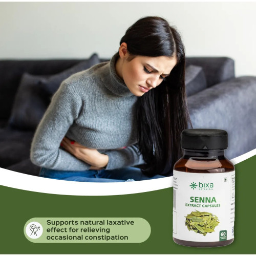 Bixa Botanical Indian Senna Extract Veg  Capsules (450Mg) 10% Sennoside (60 Capsules)