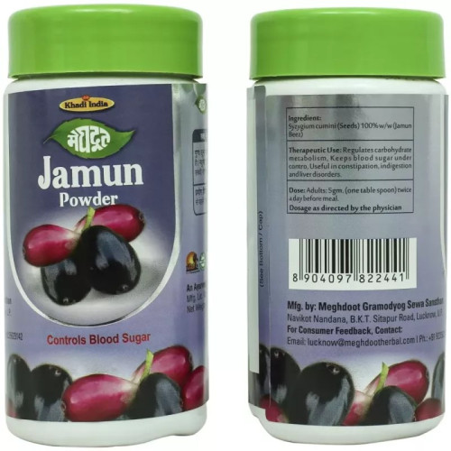Meghdoot Ayurvedic Jamun Churna (100g, Pack of 2)