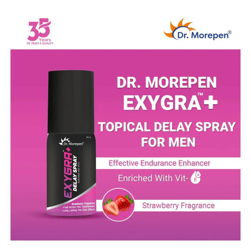 Dr Morepen Exygra+ Delay Stamina Booster Spray For Men (20g, Pack of 2)