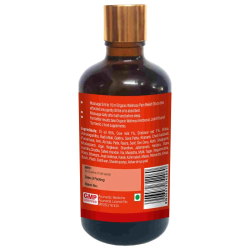 Organic Wellness Pain Relief Oil (100ml)