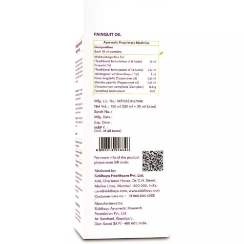 Siddhayu Painquit Oil (120ml)