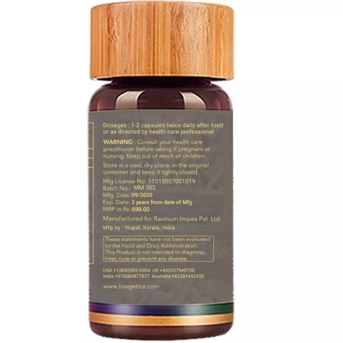 Biogetica Talvaar (Musli And Horny Goat Weed)  Capsules for stamina (30 Capsules)