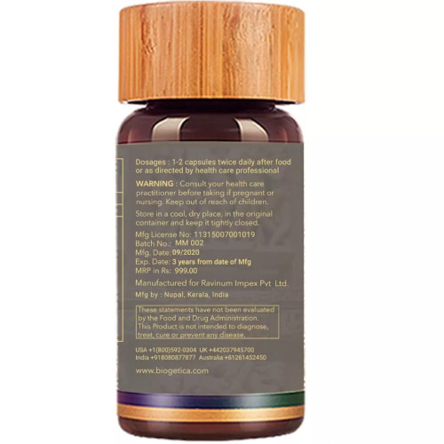 Biogetica Talvaar (Musli And Horny Goat Weed)  Capsules for stamina (80 Capsules)