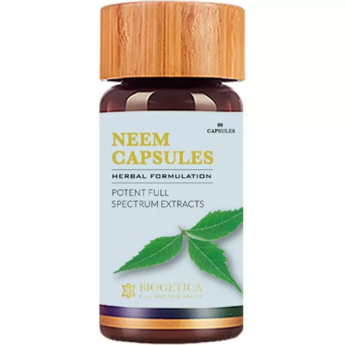 Biogetica Neem Herbal Formulation (80 Capsules)