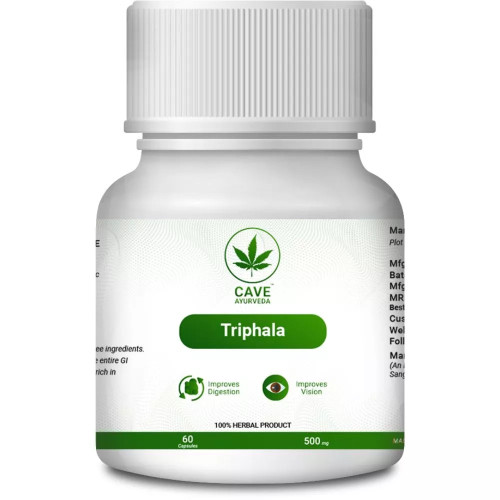 Cave Ayurveda Triphala 500Mg (60 Capsules)
