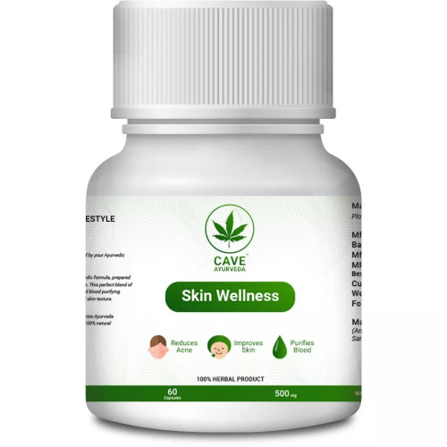 Cave Ayurveda Skin Wellness 500Mg (60 Capsules)