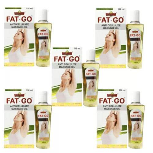 Jolly Fat Go Anti Cellulite Massage Oil (110ml, Pack of 5)
