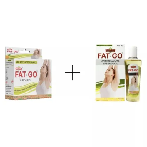Jolly Fat Go Slimming  Capsules + Fat Go Massage Oil (60Cap + Oil 110ml) (1Pack)