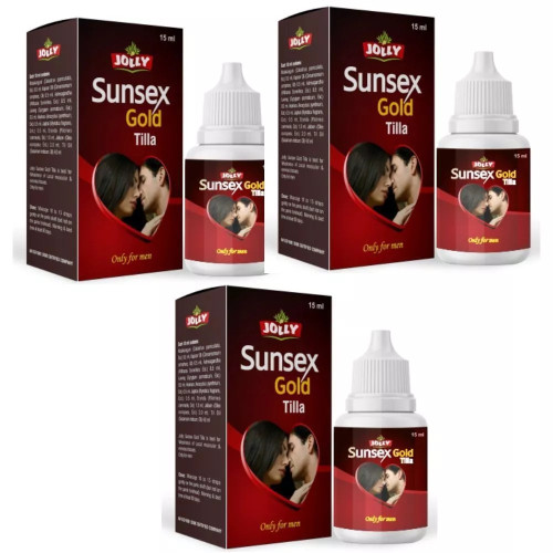 Jolly Sunsex Gold Oil (15ml, Pack of 3)
