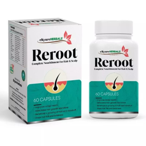 Ekyure Herbals Reroot  Capsulesule (60 Capsules)