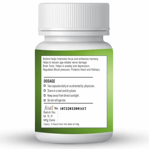 Xovak Pharma Tech Brahmi  Capsules (60 Capsules)